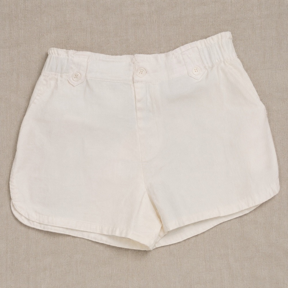 Clean Girl Elevated‎ Basics White Chino Shorts (M) 3 Inch Staple Summer Piece